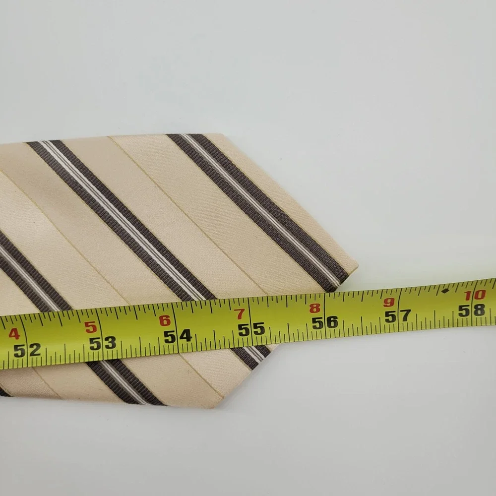 Donald J Trump Signature Collection Silk Striped‎ Necktie Hand Made Mens Formal